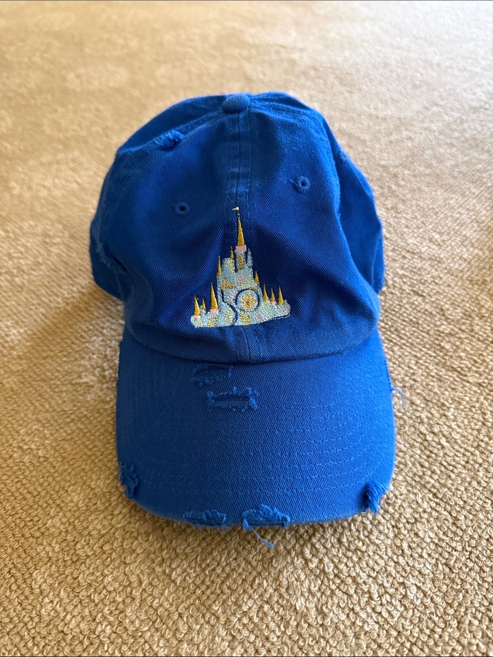 Doodlebug Boutique Vintage Royal Blue Disney Baseball Hat Cap